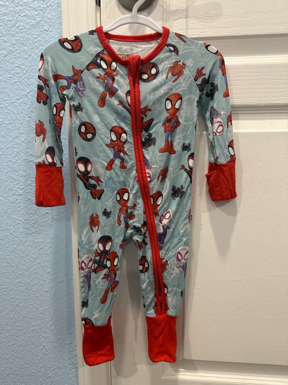 Little Sleepies Spidey & Friends Tiny Webs Convertible Zippy